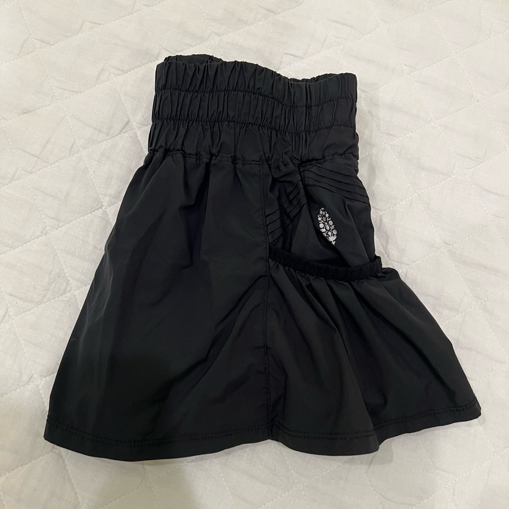 FP Movement Black Athletic Shorts with Paper-Bag Waist